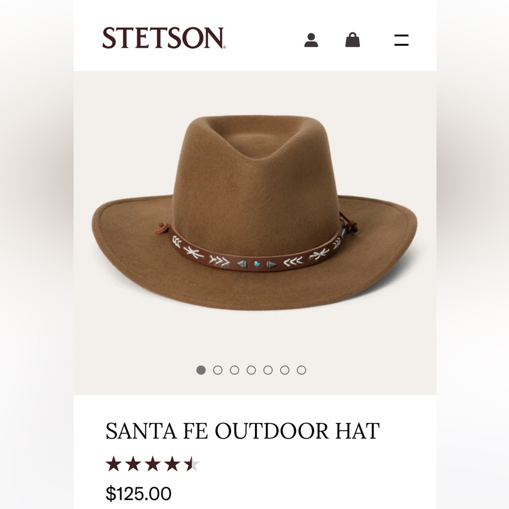 Stetson Santa Fe Hat Crushable Hat